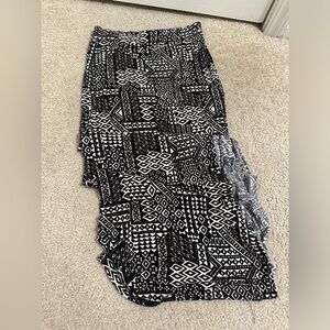 Black and White Maxi Skirt